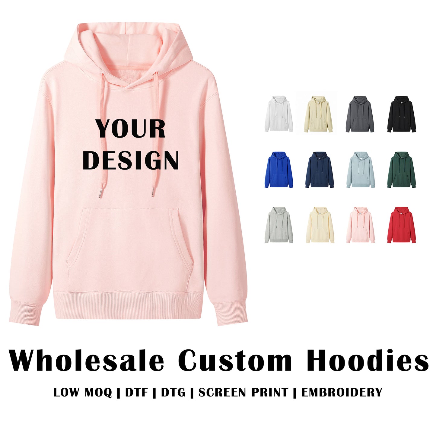 Wholesale Custom Hoodies/300 GSM
