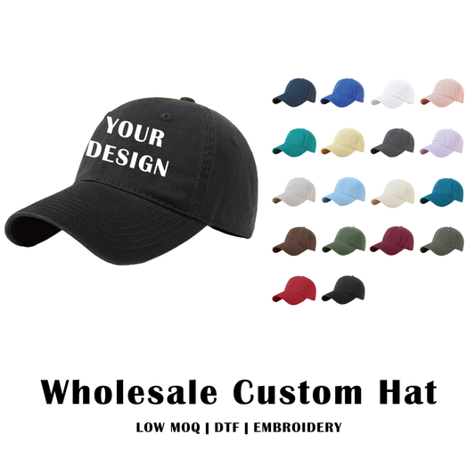 Wholesale Custom Vintage Washed Soft Baseball Hat/Cotton