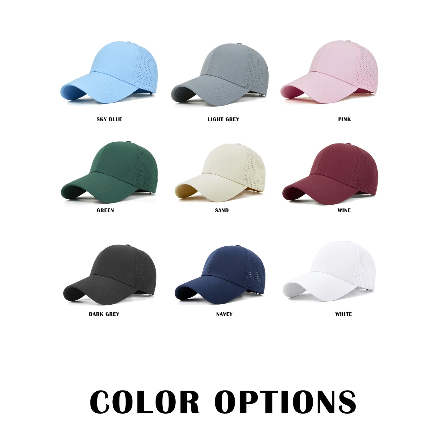 Wholesale Custom Golf Mesh Hat/Polyester