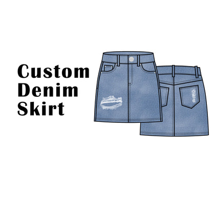 Custom Denim Skirts