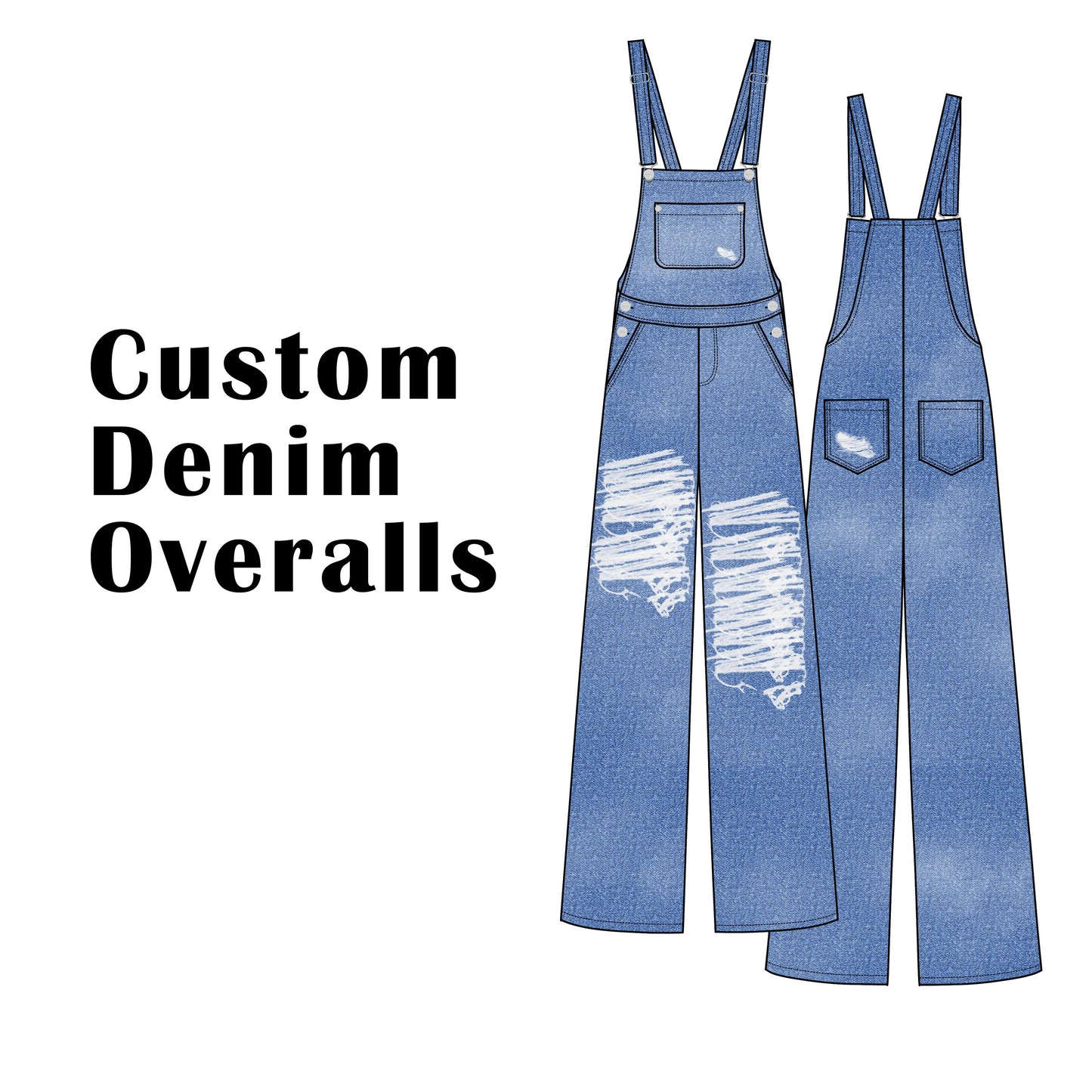 Custom Denim Overalls