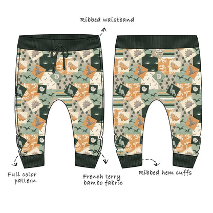 Custom Bamboo Cotton Blend French Terry Joggers