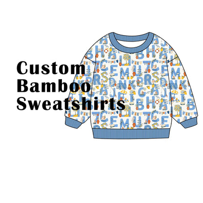 Custom Bamboo Cotton Blend French Terry Sweatshirt