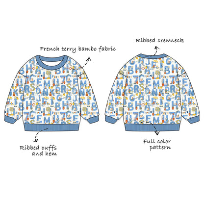 Custom Bamboo Cotton Blend French Terry Sweatshirt