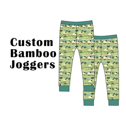 Custom Bamboo Viscose Elastic Waistband Jogger Pants