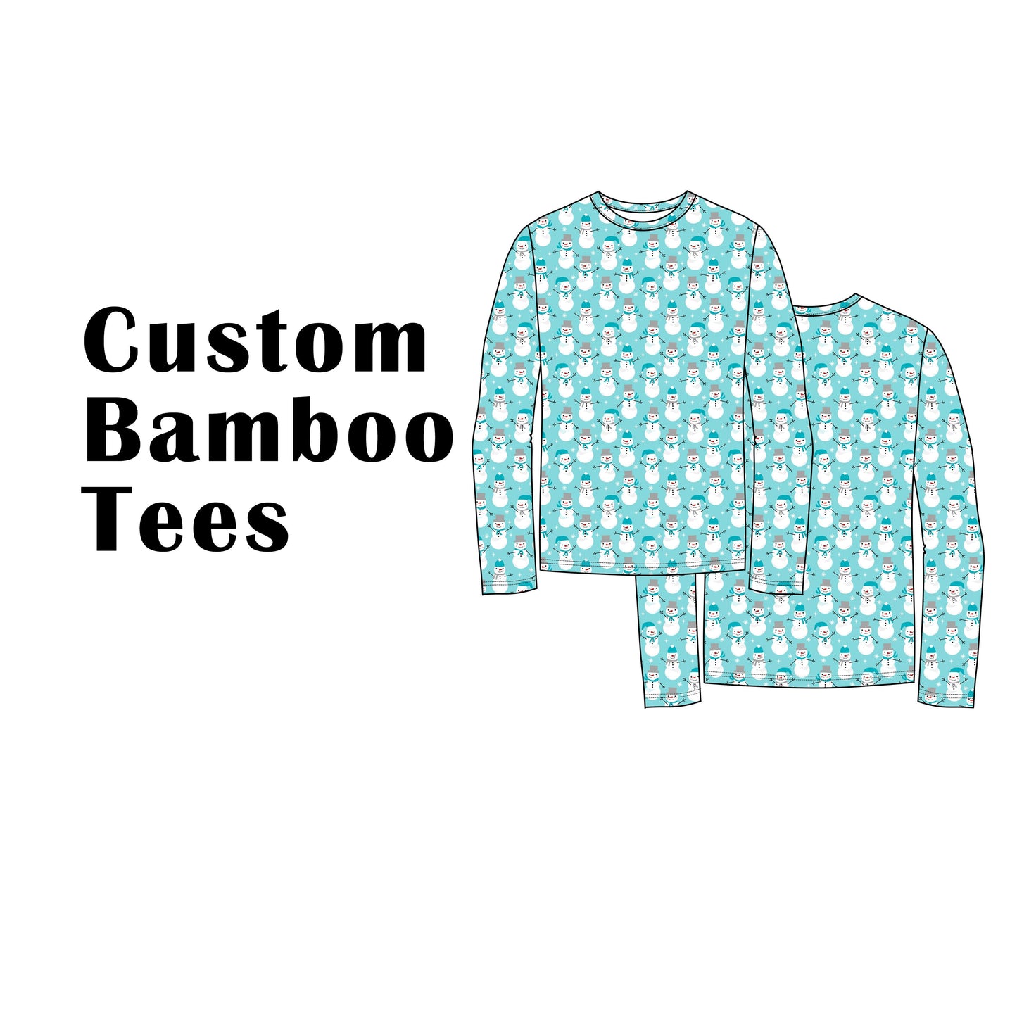 Custom Bamboo Viscose Round Neck Long Sleeves Shirts