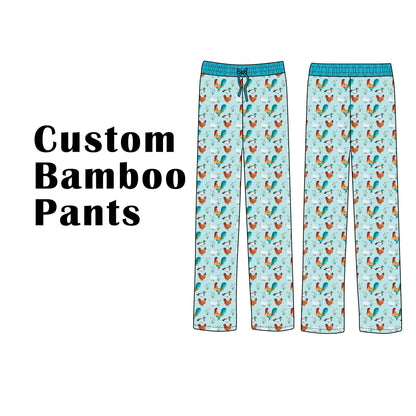 Custom Bamboo Viscose Relaxed Pants with Cords