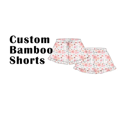 Custom Bamboo Viscose Ruffles Shorts