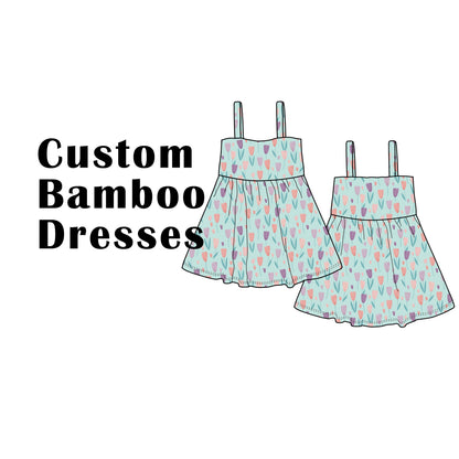 Custom Bamboo Viscose Baby & Toddler Slip Dresses
