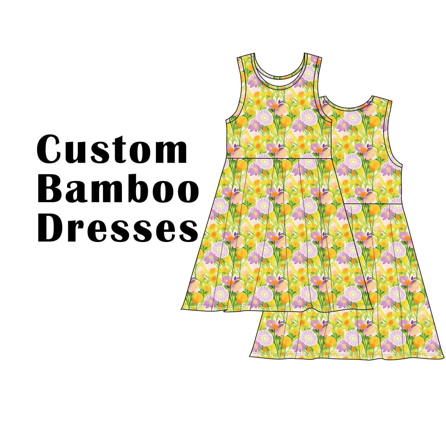 Custom Bamboo Viscose Baby & Toddler Sundresses